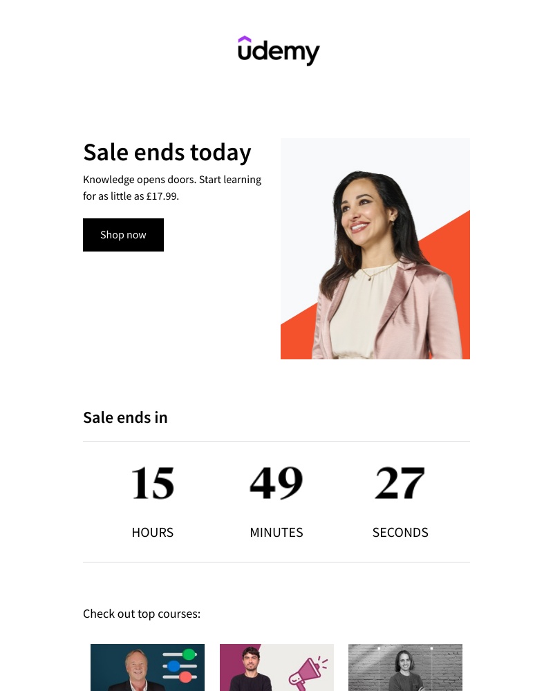 Udemy - Sale ends today!