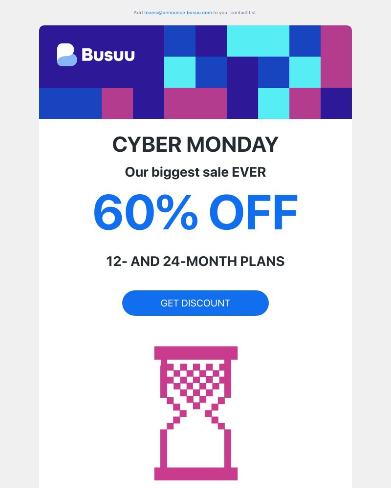 Busuu - π₯Sarah, 60% off for Cyber Monday π₯