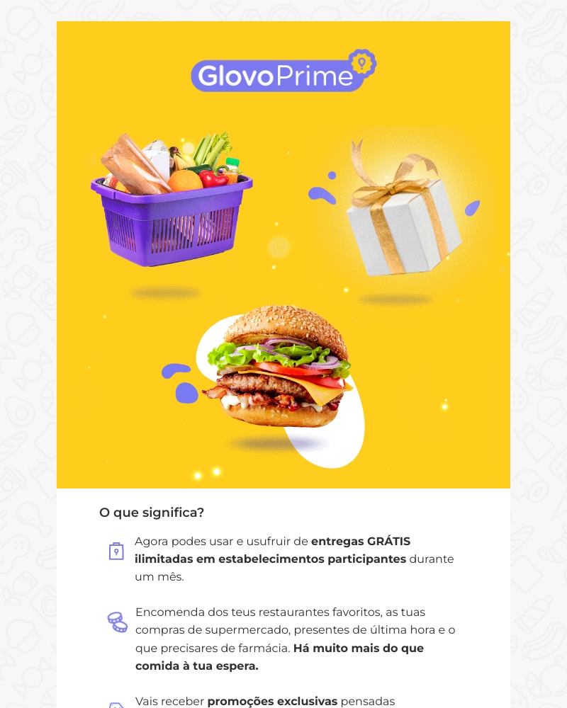 Glovo - Sarah, as nossas boas-vindas ao Glovo Prime ✨