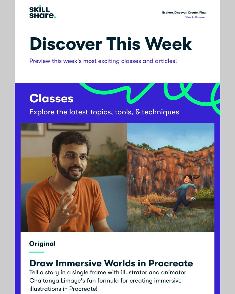 Skillshare - Sarah, Draw Characters in Procreate, Become a YouTuber, and More!