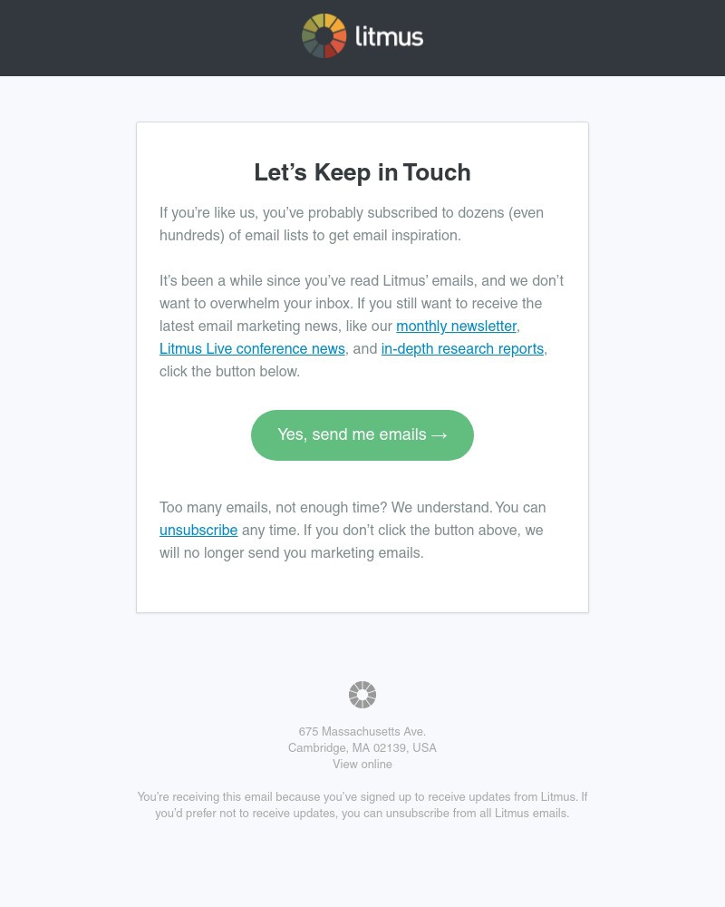 Litmus - Sarah, itās not you⦠is it us?