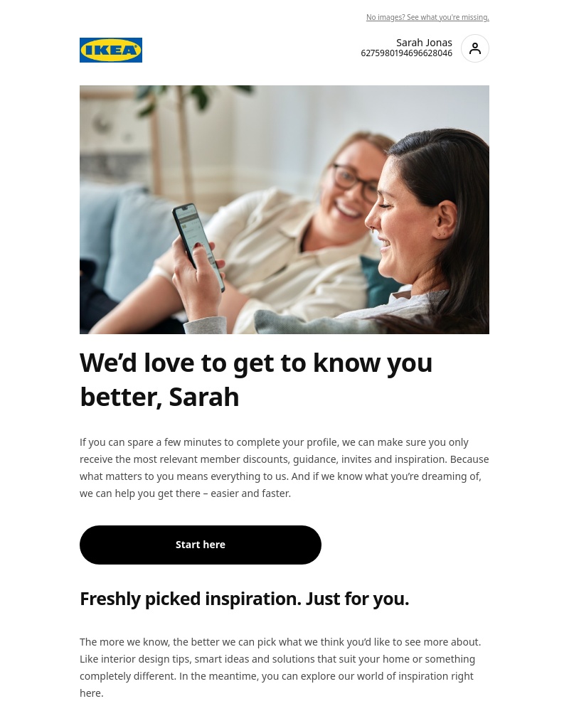 IKEA - Sarah, let’s get to know each other!