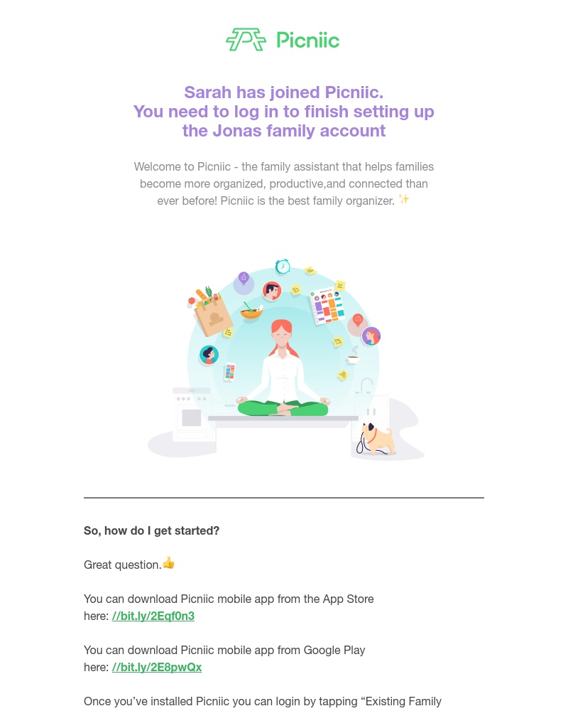 Picniic - Sarah Wants You to Sign in to Picniic!