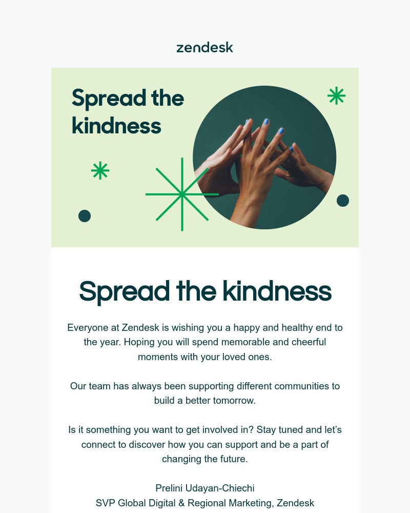 Zendesk - Sarah, will you join our community challenge?