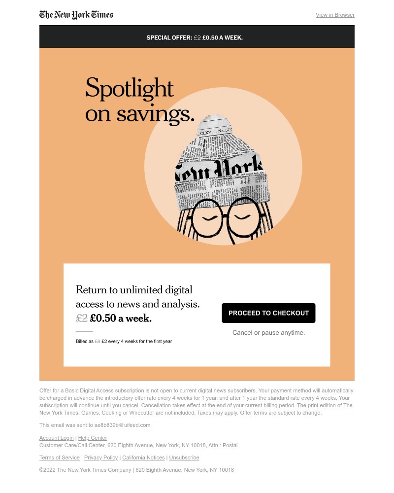 The New York Times - Save on insightful reporting: £0.50 a week. Return now.