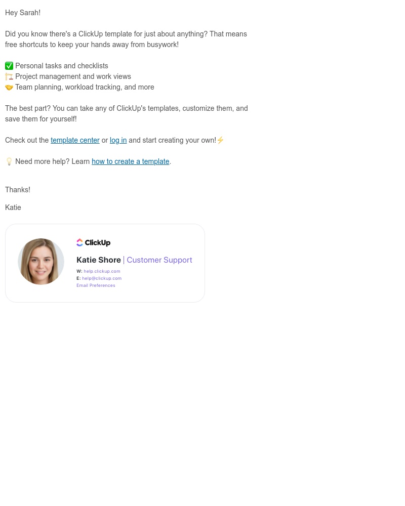 ClickUp - Save time with Templates π