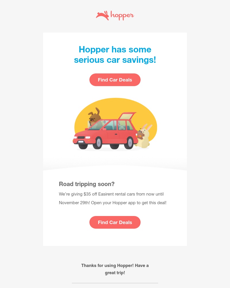 Hopper - Savings Alert! $35 Off Easirent Car Rentals!