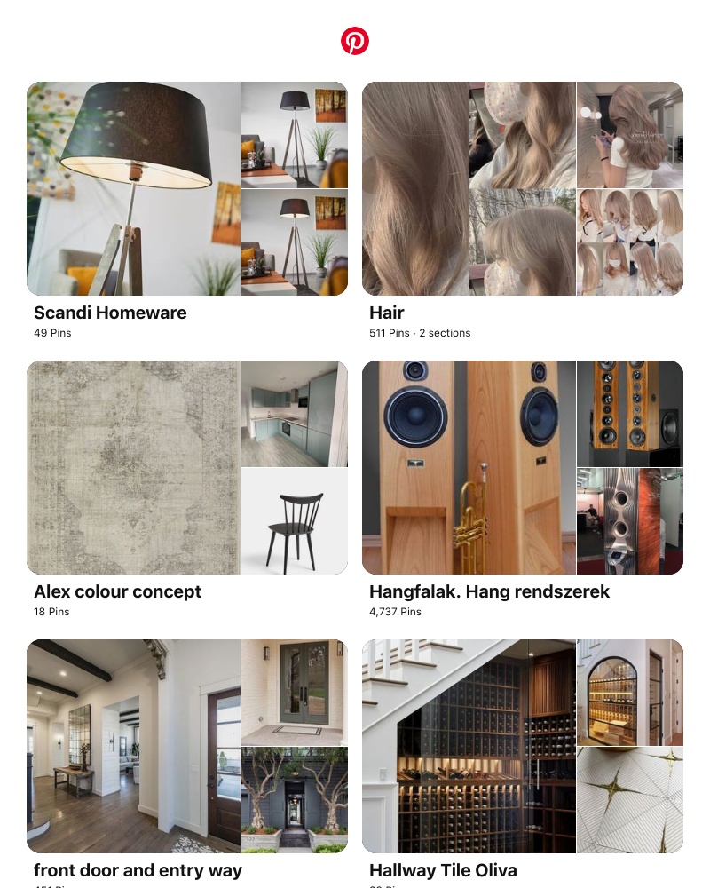 Pinterest - "Scandi Homeware", "Hair" and 8 other boards like yours