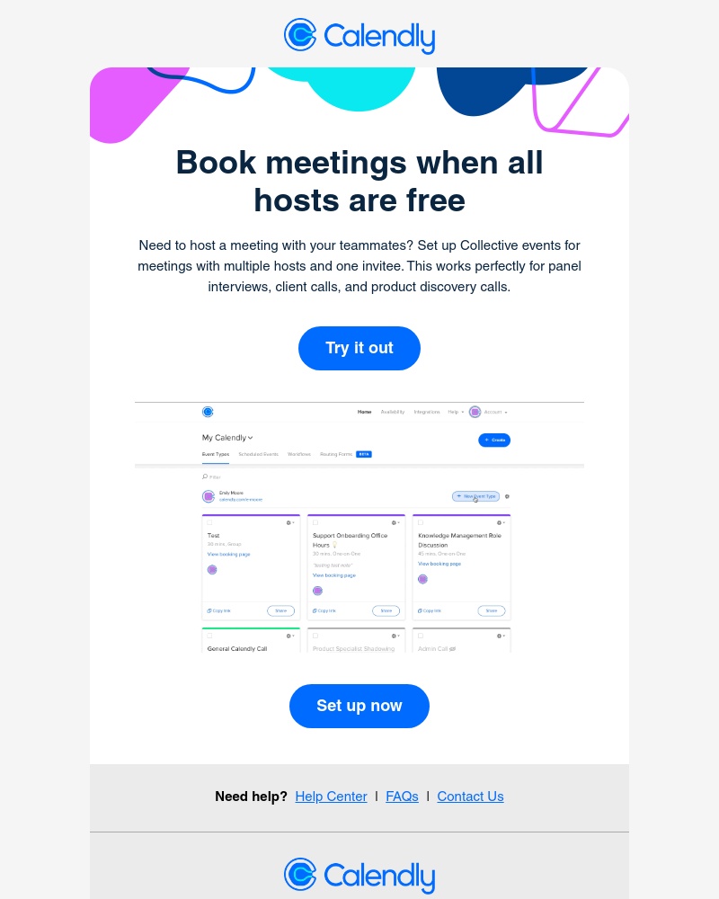 Calendly - Schedule meetings when everyone is available