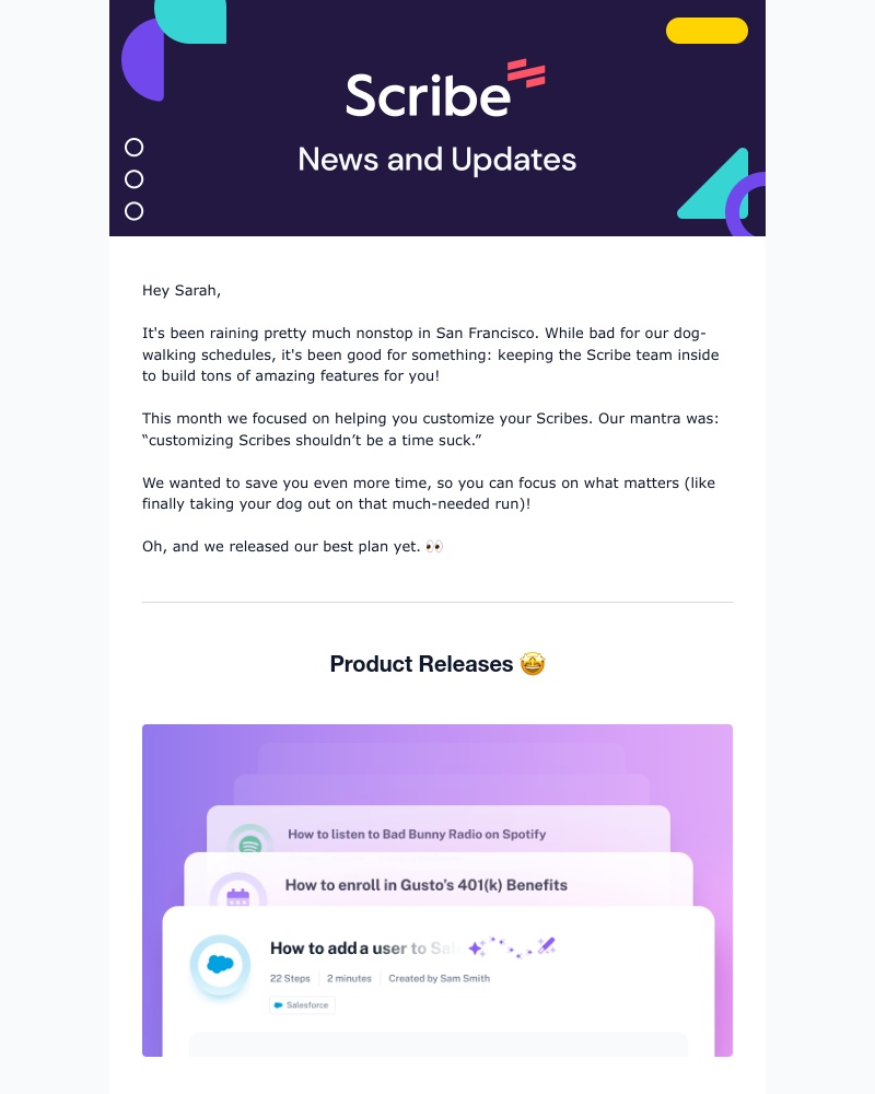Scribe - Scribe Product Update - March