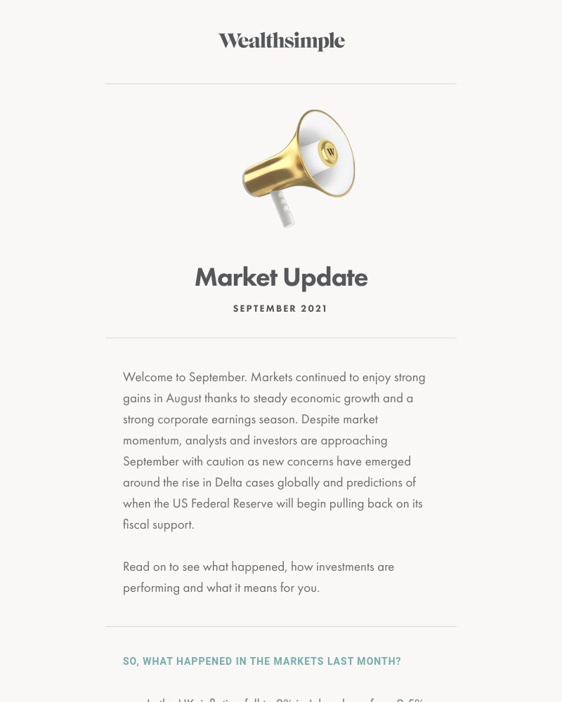 Wealthsimple - September Market Update