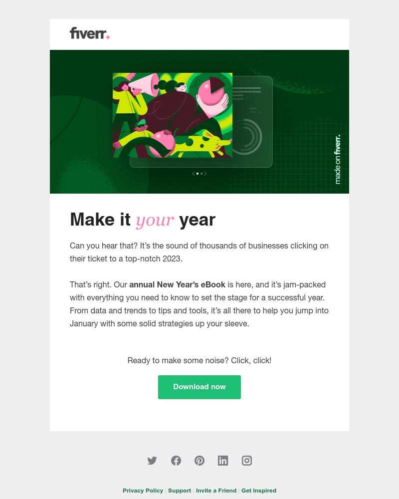 Fiverr - Set the stage for a successful 2023