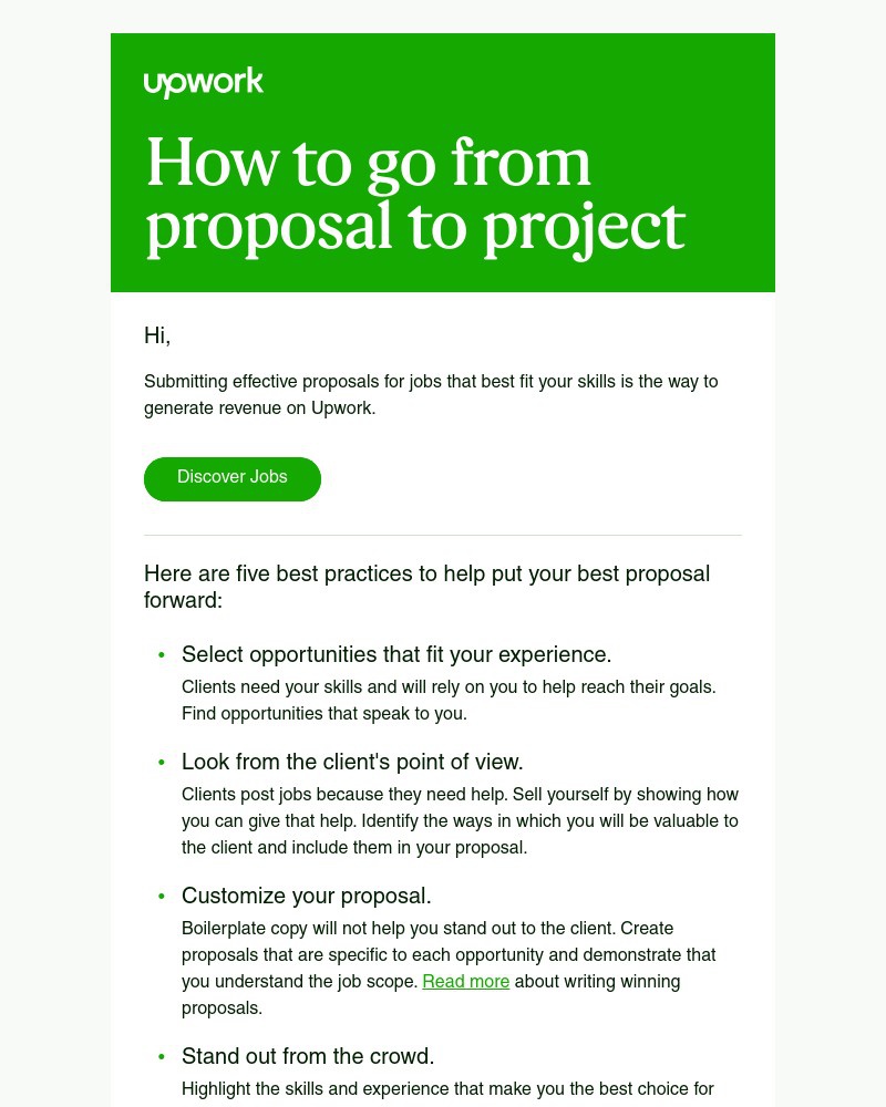 Upwork - Set yourself up to win