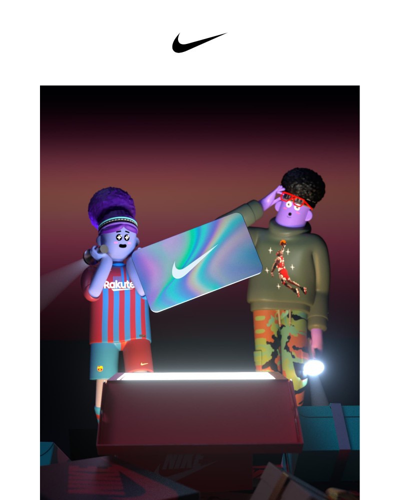 SNKRS by Nikes - Share the win with gift cards