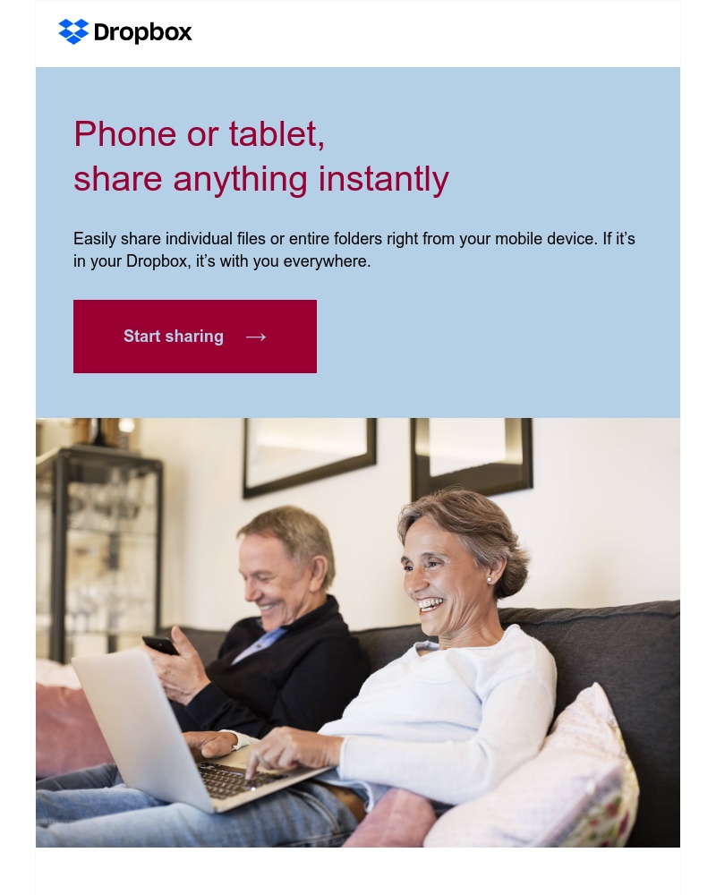 Dropbox - Sharing is just a tap away