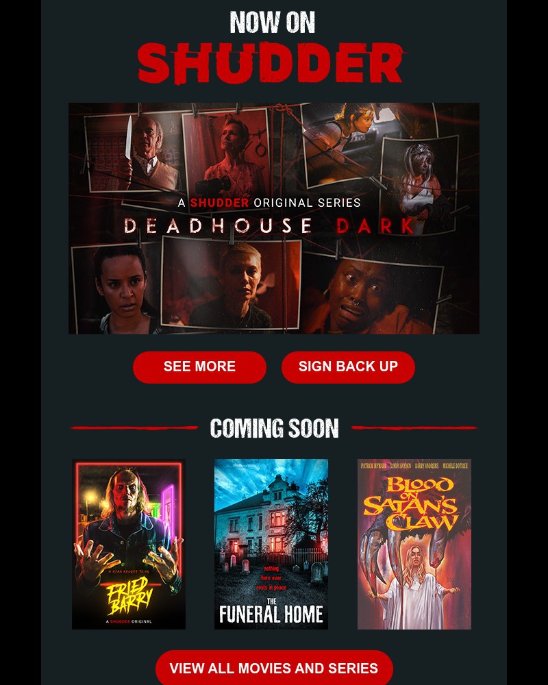 Shudder - Six Dark and Terrifying Short Tales. Stream ‘Deadhouse Dark’ Now