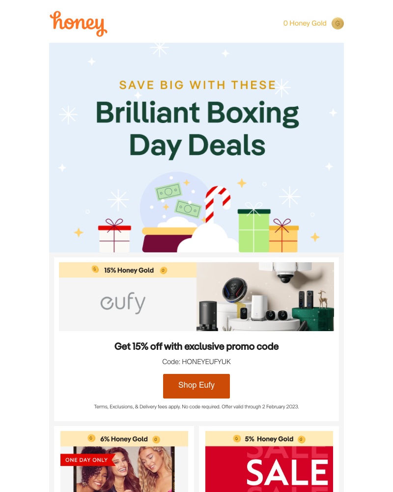 Honey - Snag Big Boxing Day Savings 💸