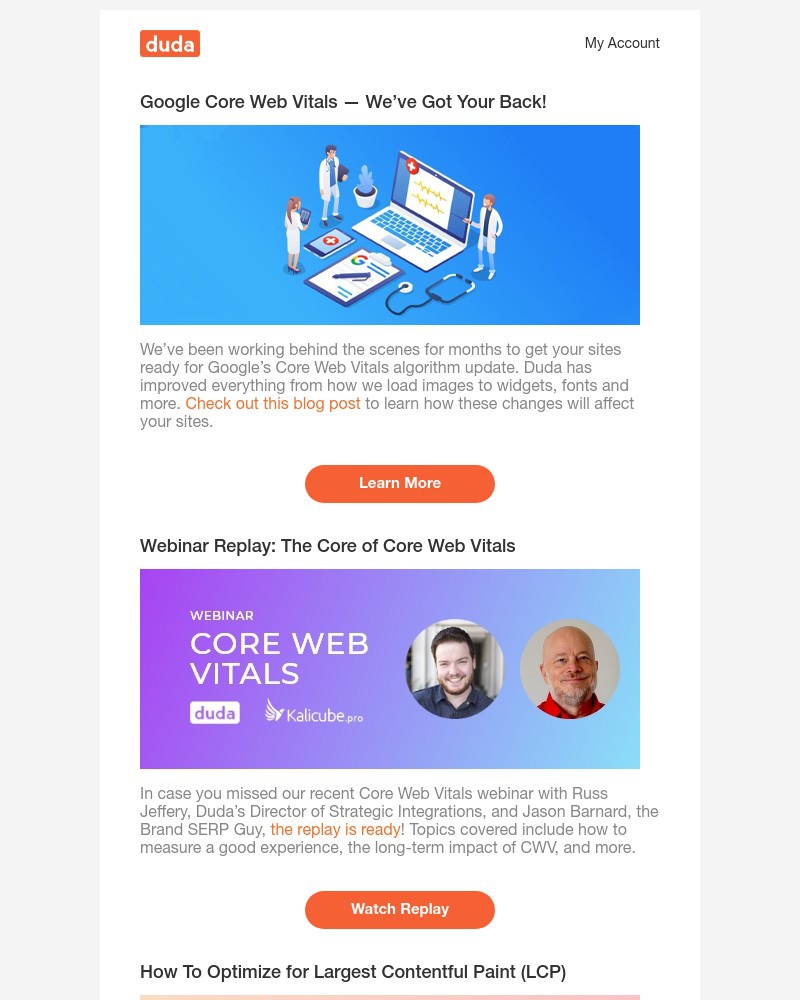 Duda - Special Edition! Google Core Web Vitals is on its way...