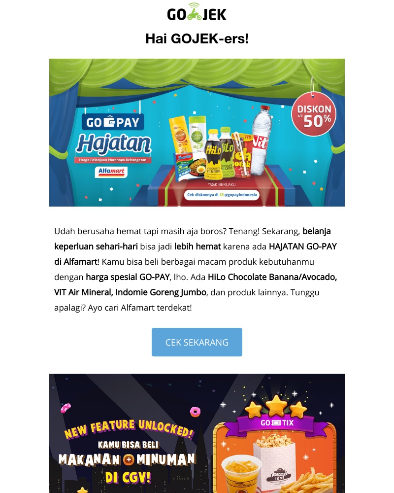 Go-Jek - Spesial di awal bulan, dijamin ga bikin kamu boros!