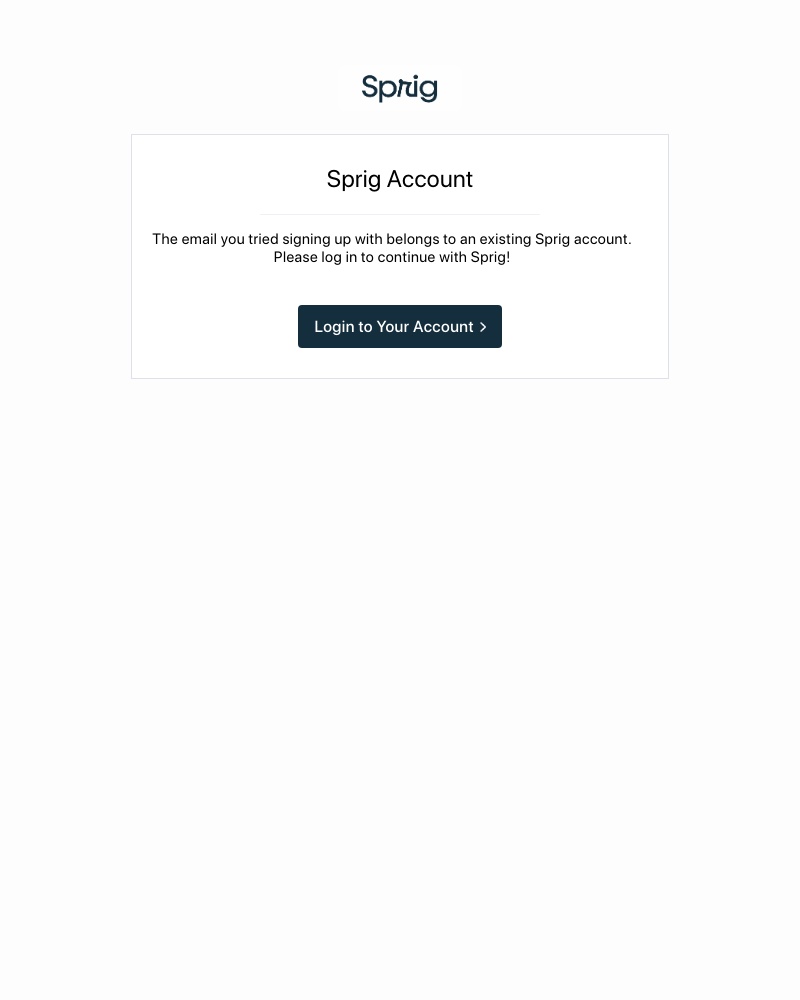 Sprig - Sprig Account