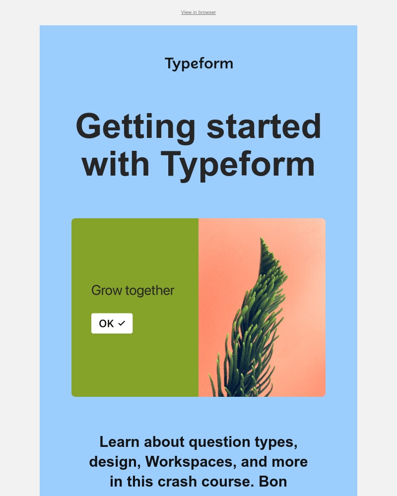 Typeform - Step 1/3: getting started with Typeform