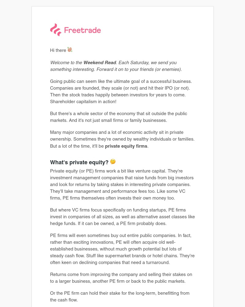 Freetrade - Steve and Larry ⚫️