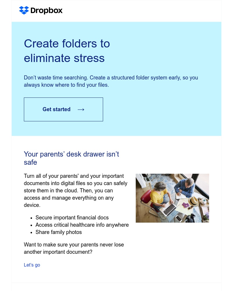 Dropbox - Stray files are easily lost