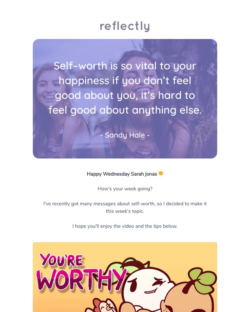 Reflectly - Struggling with self-worth?