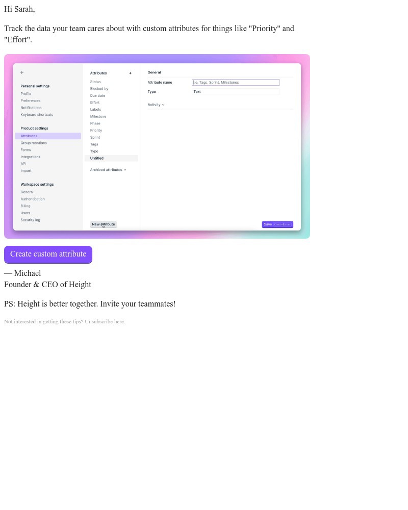 Height - Tailor Height to fit your team with custom attributes 🪡