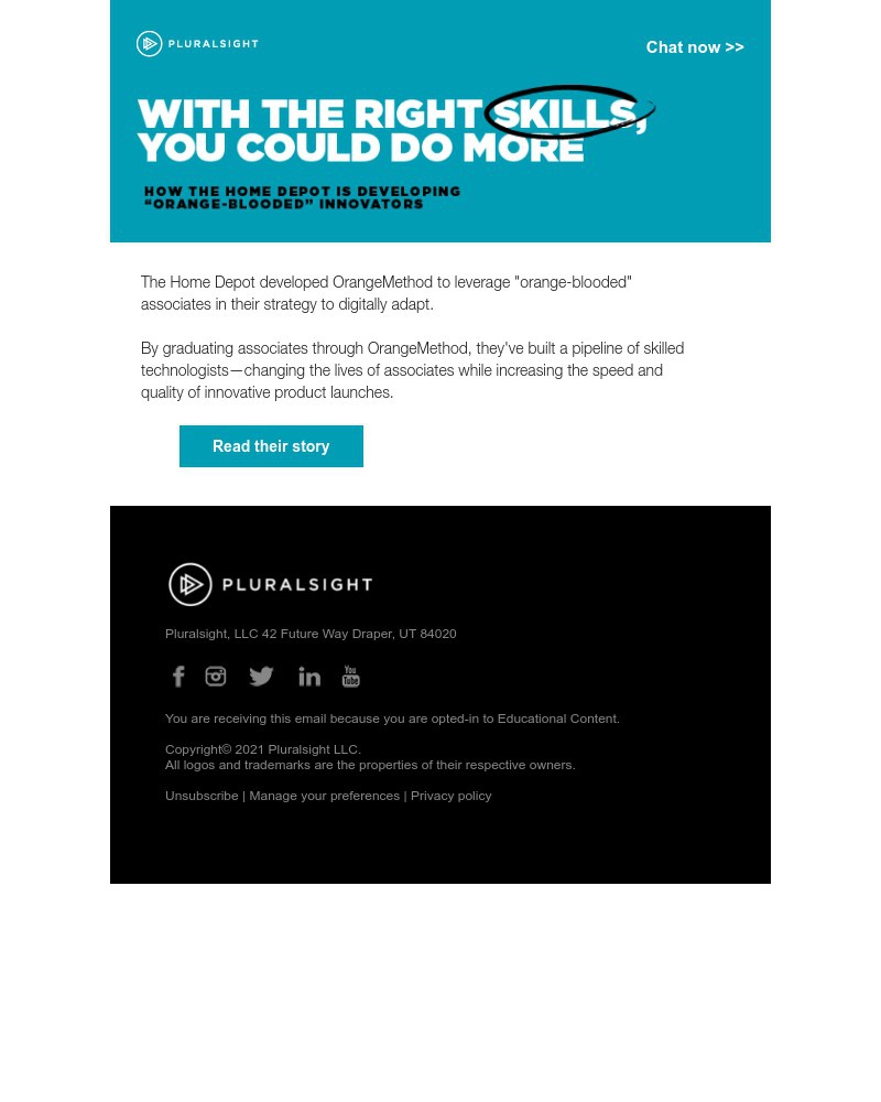 Pluralsight - Take a page out of The Home Depot playbook