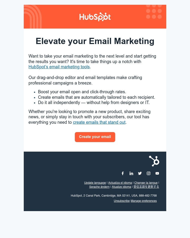 HubSpot CRM - Take your emails to the next level
