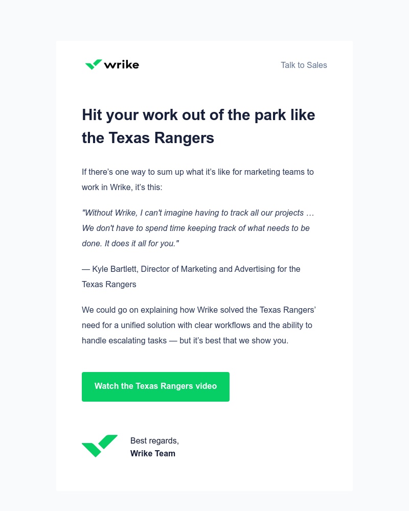 Wrike - Texas Rangers tackle creative requests with Wrike