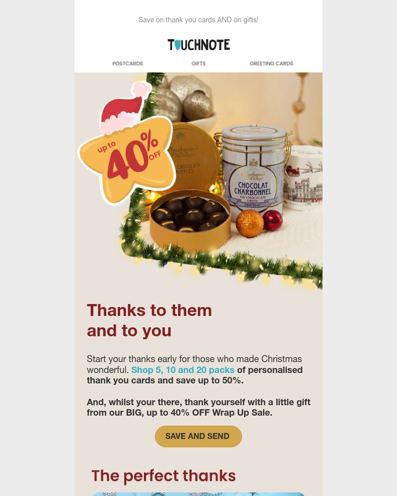 TouchNote - 🔔 Thank you season has begun 🔔