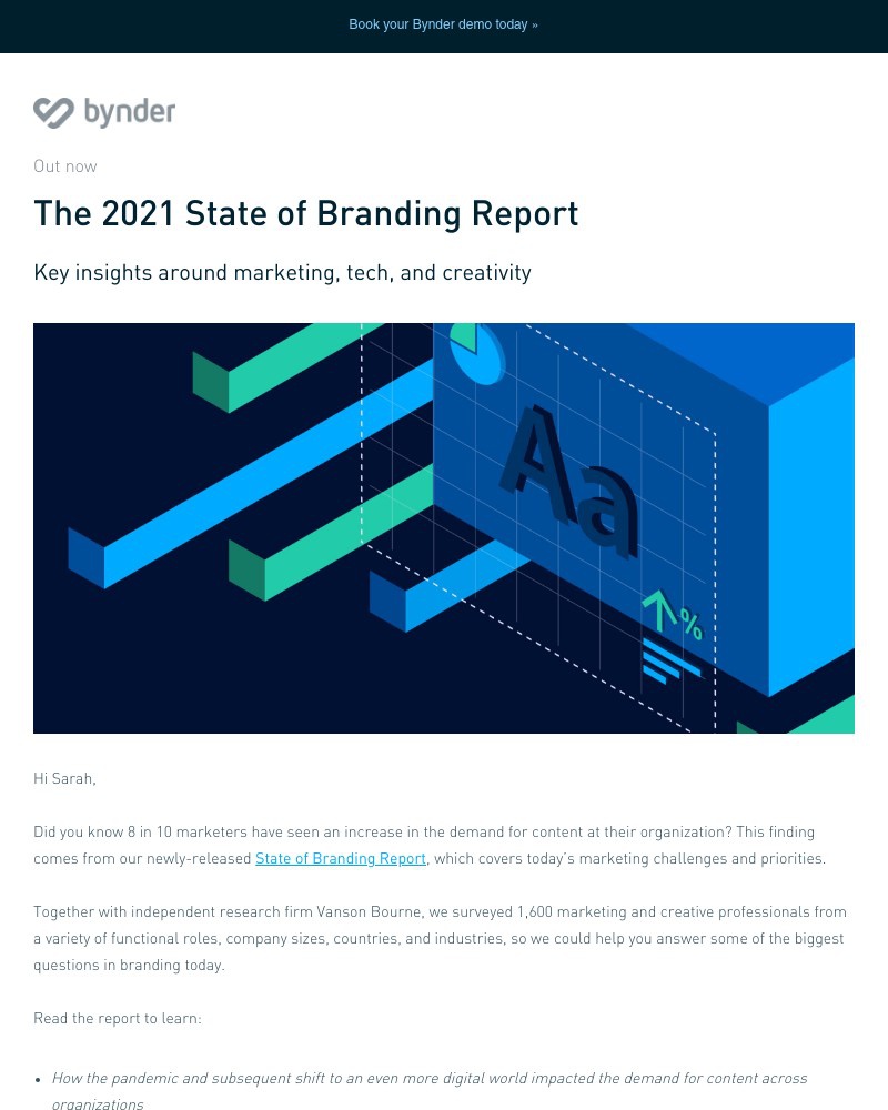 Bynder - The 2021 State of Branding Report just launched