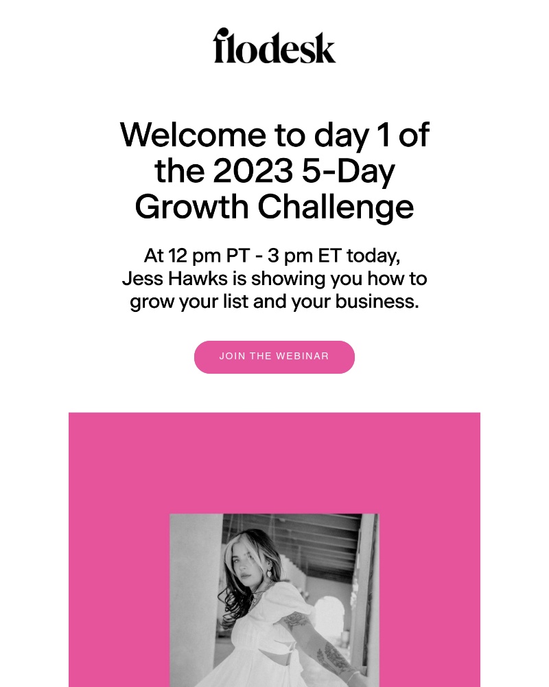 Flodesk - The 5-Day Growth Challenge starts today!