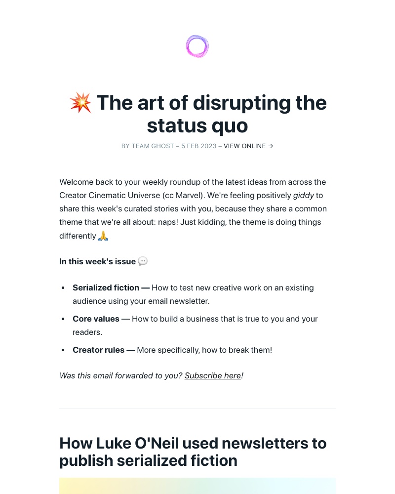 Ghost - 💥 The art of disrupting the status quo