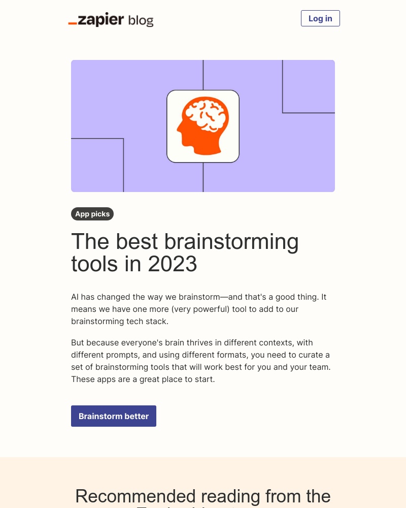 Zapier - The best brainstorming tools in 2023