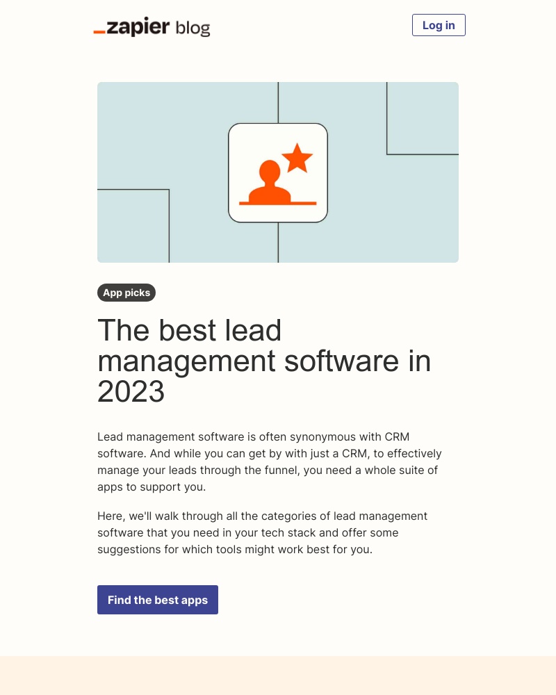 Zapier - The best lead management software