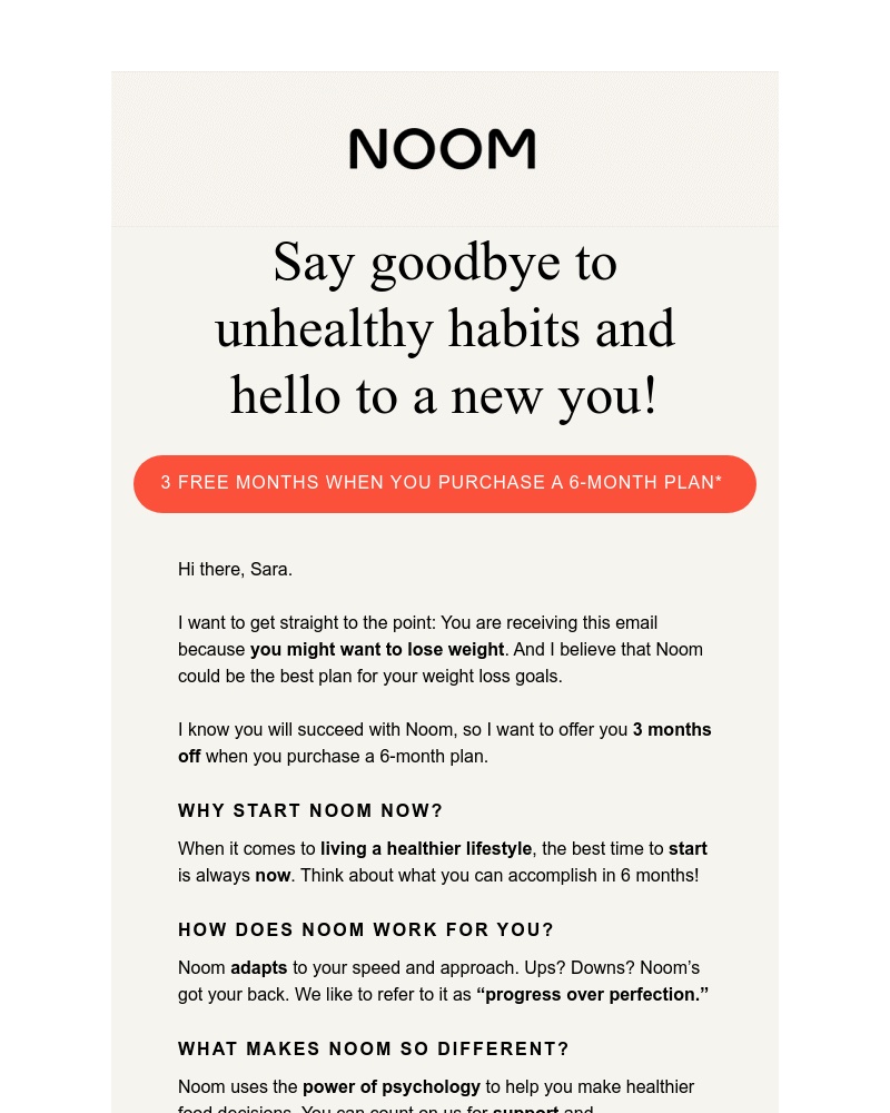 Noom - The clock is ticking ⏰