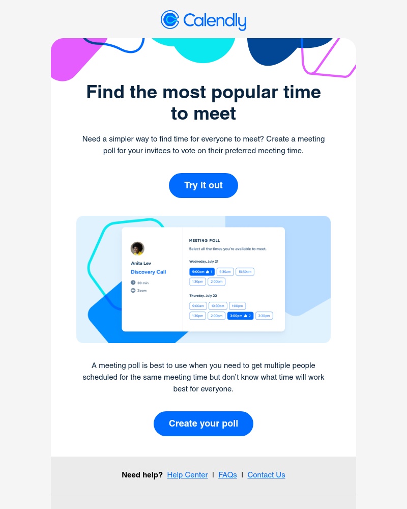 Calendly - The fastest way to find a time to meet
