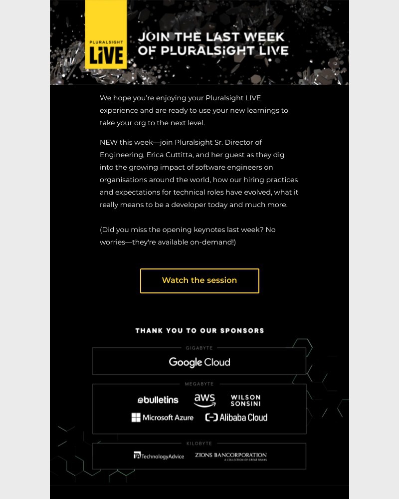Pluralsight - The final week of LIVE starts NOW!