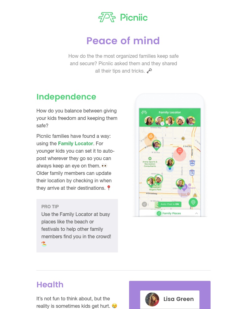 Picniic - The important stuff: safety & security ๐