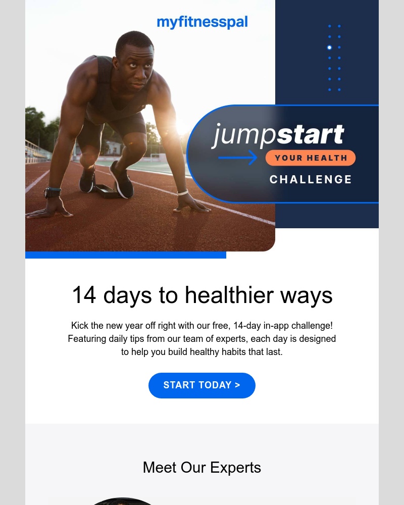 MyFitnessPal - The Jumpstart Your Health Challenge is on!