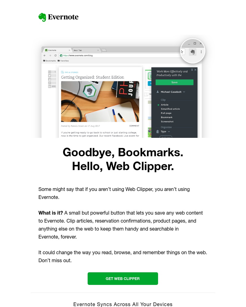 Evernote - The remarkable button that saves anything to Evernote