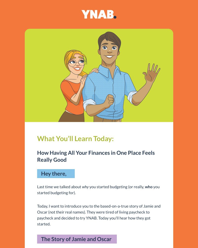 YNAB - The story of Jamie and Oscar