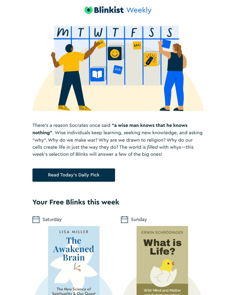 Blinkist - The Summary: Your free reads this week