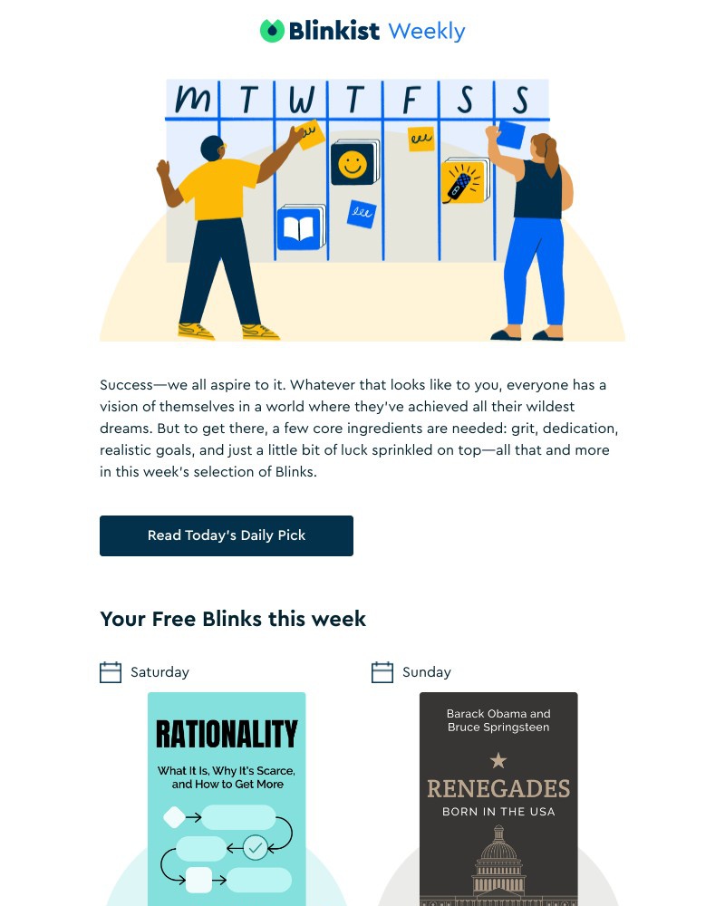 Blinkist - The Summary: Your free reads this week