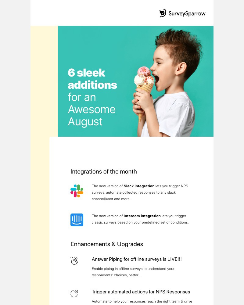 SurveySparrow - The SurveySparrow Chronicles - July edition