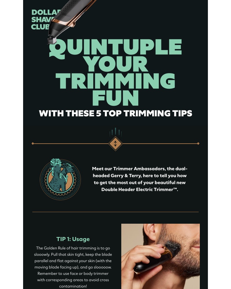 Dollar Shave Club - The Top Trimmer Tips