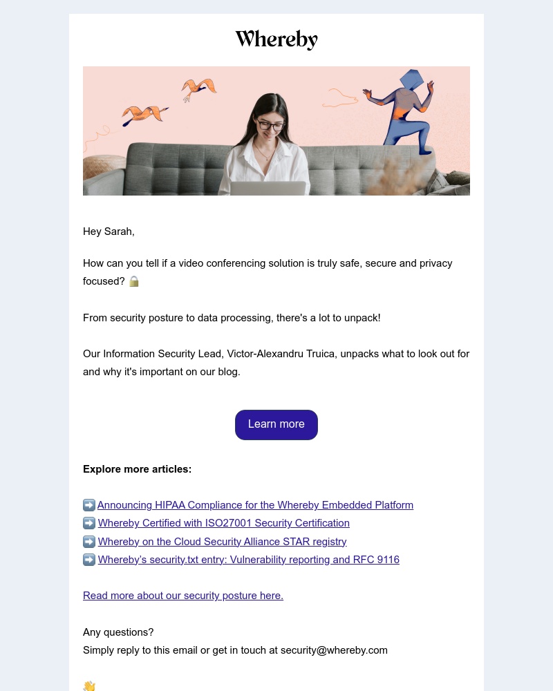 Whereby - The two most important things to look out for when choosing a Safe and Secure Video Conferencing Solution 🔒